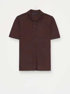 T-shirts, Tops></noscript>MOHITO Bluse mit Kragen Dunkelbraun