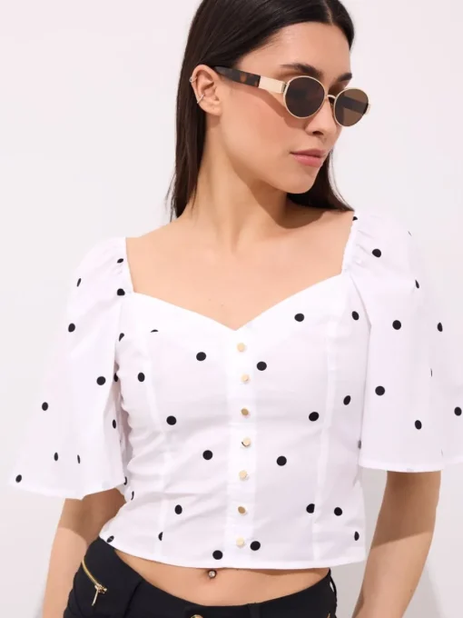Blusen, Hemden>MOHITO Bluse mit Puffärmeln Weiu00df