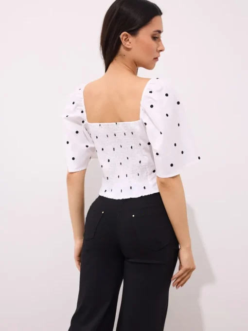 Blusen, Hemden>MOHITO Bluse mit Puffärmeln Weiu00df