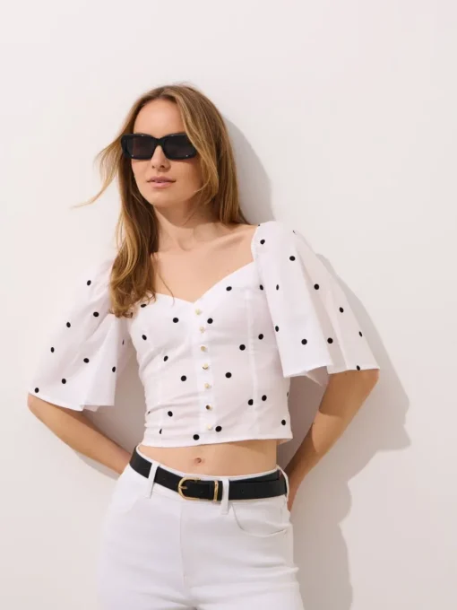 Blusen, Hemden>MOHITO Bluse mit Puffärmeln Weiu00df