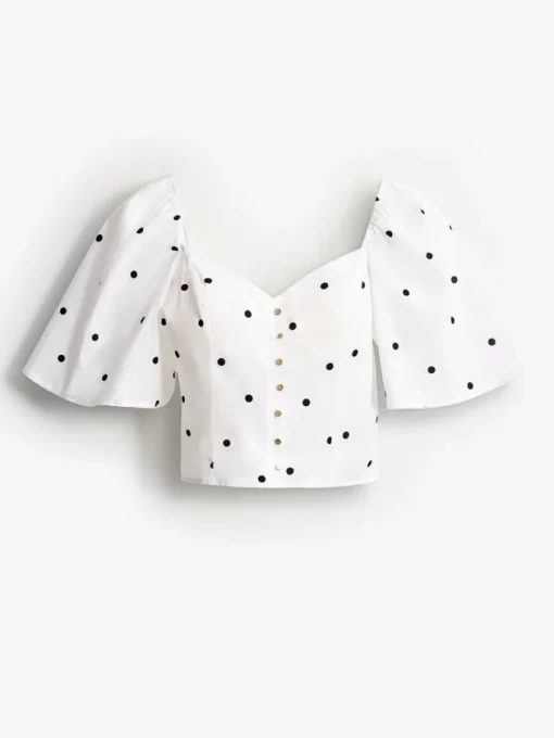 Blusen, Hemden>MOHITO Bluse mit Puffärmeln Weiu00df