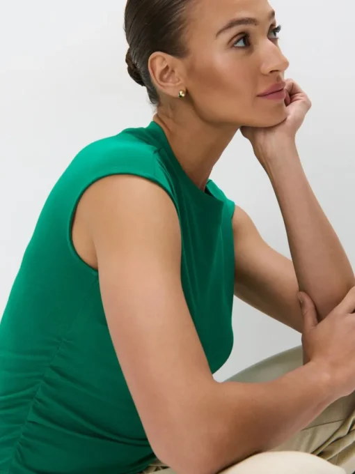 Blusen, Hemden>MOHITO Bluse mit Raffungen Grün