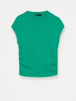Blusen, Hemden></noscript>MOHITO Bluse mit Raffungen Grün