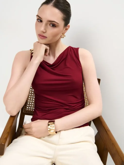Blusen, Hemden>MOHITO Bluse mit Raffungen Kastanienbraun