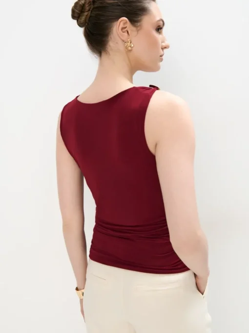 Blusen, Hemden>MOHITO Bluse mit Raffungen Kastanienbraun