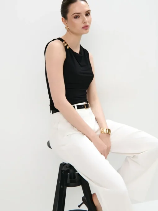 Blusen, Hemden>MOHITO Bluse mit Raffungen Schwarz