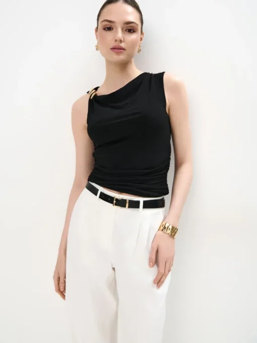 Blusen, Hemden>MOHITO Bluse mit Raffungen Schwarz