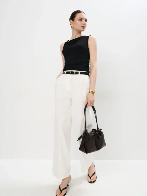 Blusen, Hemden>MOHITO Bluse mit Raffungen Schwarz