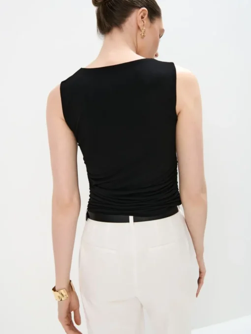 Blusen, Hemden>MOHITO Bluse mit Raffungen Schwarz