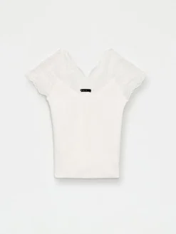 Blusen, Hemden></noscript>MOHITO Bluse mit Spitze Weiu00df