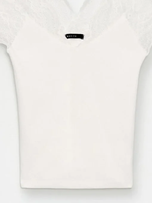 Blusen, Hemden>MOHITO Bluse mit Spitze Weiu00df
