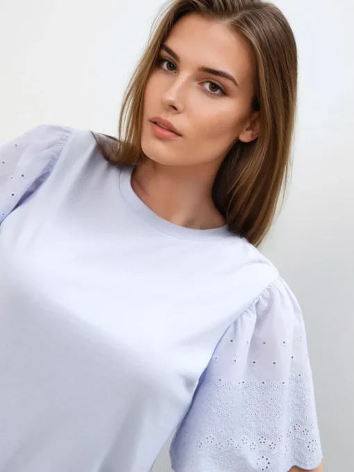 Blusen, Hemden>MOHITO Bluse mit Spitzärmeln Blau