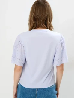 Blusen, Hemden></noscript>MOHITO Bluse mit Spitzärmeln Blau