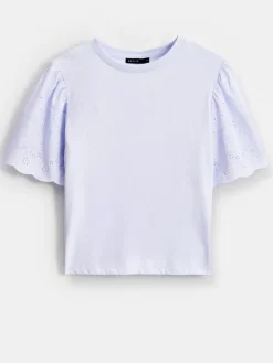 Blusen, Hemden></noscript>MOHITO Bluse mit Spitzärmeln Blau