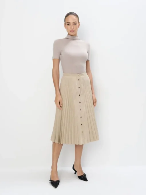 Blusen, Hemden>MOHITO Bluse mit Stehkragen Beige
