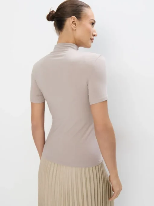 Blusen, Hemden>MOHITO Bluse mit Stehkragen Beige