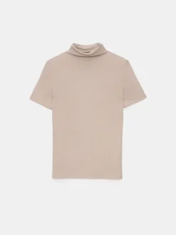 Blusen, Hemden></noscript>MOHITO Bluse mit Stehkragen Beige