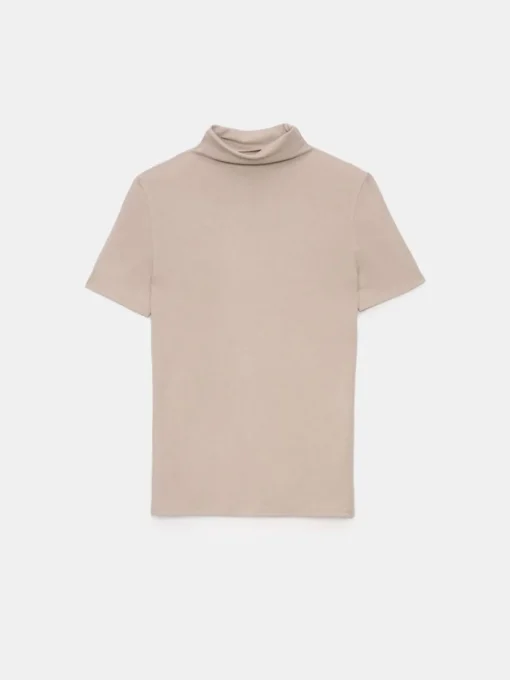Blusen, Hemden>MOHITO Bluse mit Stehkragen Beige