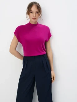 Blusen, Hemden>MOHITO Bluse mit Stehkragen Fuchsia