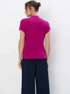 Blusen, Hemden></noscript>MOHITO Bluse mit Stehkragen Fuchsia