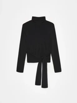 Blusen, Hemden></noscript>MOHITO Bluse mit Stehkragen Schwarz
