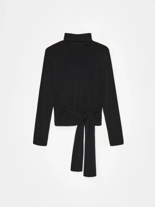 Blusen, Hemden>MOHITO Bluse mit Stehkragen Schwarz