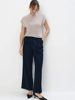 Blusen, Hemden>MOHITO Bluse mit Stehkragen Beige