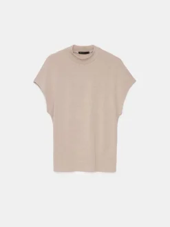 Blusen, Hemden></noscript>MOHITO Bluse mit Stehkragen Beige
