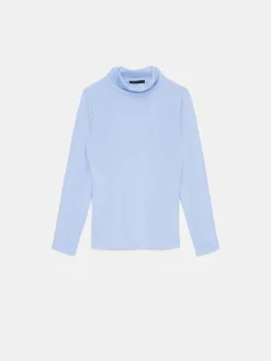 Blusen, Hemden></noscript>MOHITO Bluse mit Stehkragen Blau