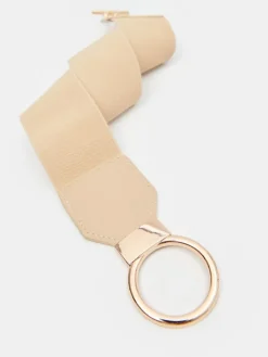 Gürtel></noscript>MOHITO Breiter Gürtel aus Stretchmaterial Beige