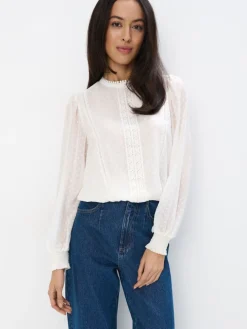Blusen, Hemden>MOHITO Chiffonbluse Weiu00df