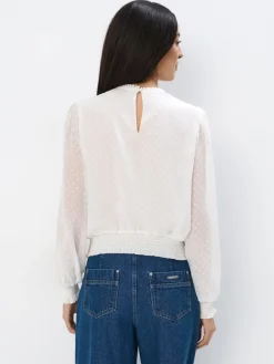 Blusen, Hemden></noscript>MOHITO Chiffonbluse Weiu00df