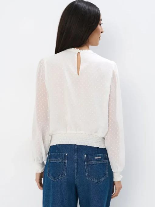 Blusen, Hemden>MOHITO Chiffonbluse Weiu00df