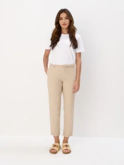 Am Häufigsten Ausgewählt|Hosen>MOHITO Chino slim trousers with belt Beige