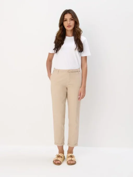 Am Häufigsten Ausgewählt|Hosen>MOHITO Chino slim trousers with belt Beige
