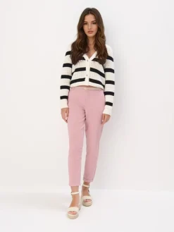 Am Häufigsten Ausgewählt|Hosen>MOHITO Chino slim trousers with belt Pink