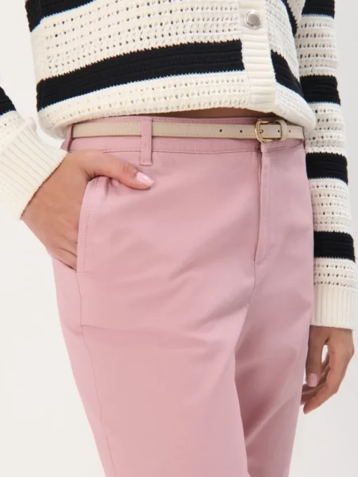 Am Häufigsten Ausgewählt|Hosen>MOHITO Chino slim trousers with belt Pink