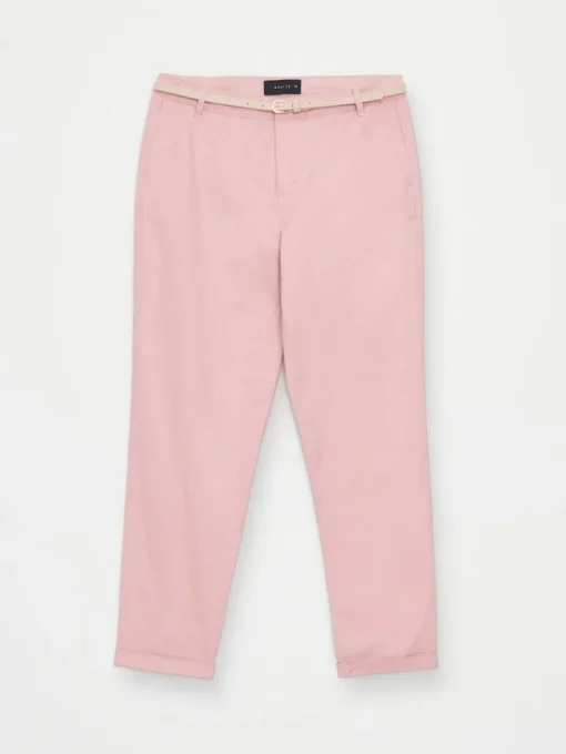 Am Häufigsten Ausgewählt|Hosen>MOHITO Chino slim trousers with belt Pink