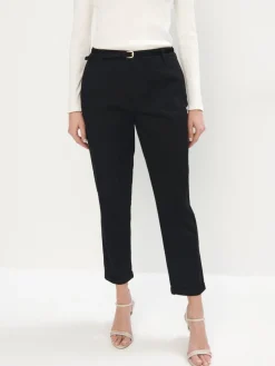 Am Häufigsten Ausgewählt|Hosen>MOHITO Chino slim trousers with belt Schwarz