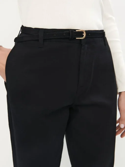 Am Häufigsten Ausgewählt|Hosen>MOHITO Chino slim trousers with belt Schwarz