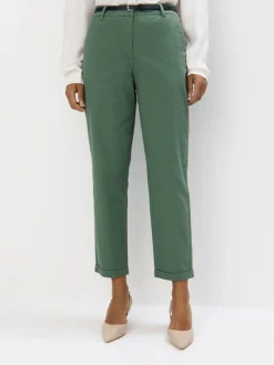Am Häufigsten Ausgewählt|Hosen>MOHITO Chinohose mit Gürtel Grün