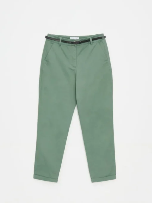 Am Häufigsten Ausgewählt|Hosen>MOHITO Chinohose mit Gürtel Grün