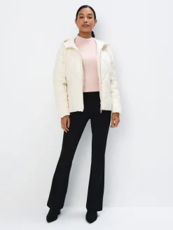 Jacken, Mäntel>MOHITO farbene Steppjacke mit Kapuze Creme