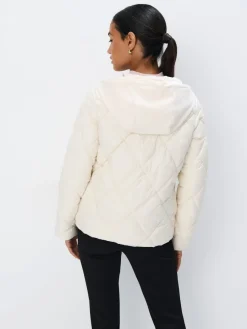 Jacken, Mäntel></noscript>MOHITO farbene Steppjacke mit Kapuze Creme