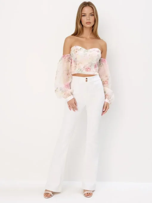 Blusen, Hemden>MOHITO Damen Bluse Creme