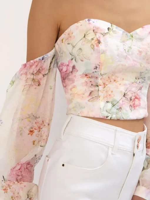 Blusen, Hemden>MOHITO Damen Bluse Creme
