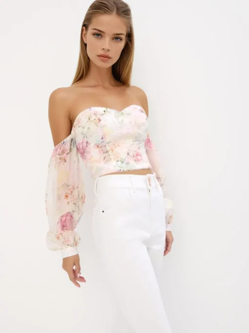 Blusen, Hemden>MOHITO Damen Bluse Creme