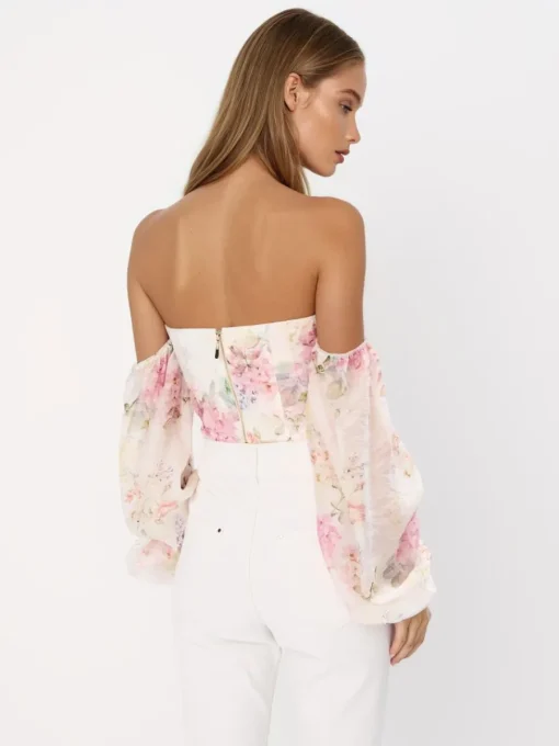 Blusen, Hemden>MOHITO Damen Bluse Creme