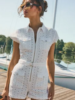 Frühlingskleider|Kleider, Overalls>MOHITO Damenoverall Creme