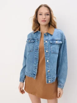 Jacken, Mäntel>MOHITO Denim-Jacke Blau